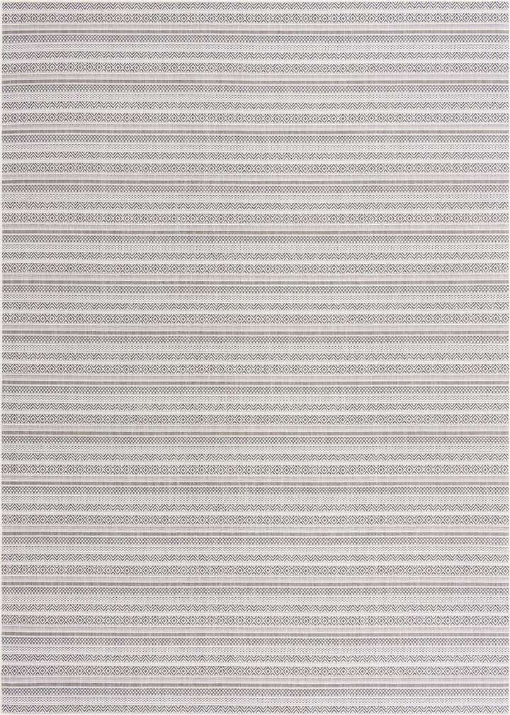 10' x 13' Easy-Clean Striped Indoor / Outdoor Rug
