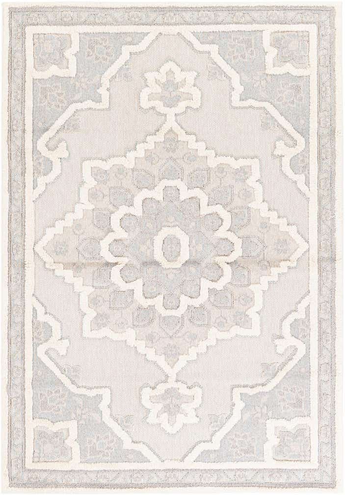 5' 2 x 7' 5 Easy-Clean Traditional Indoor / Outdoor Rug