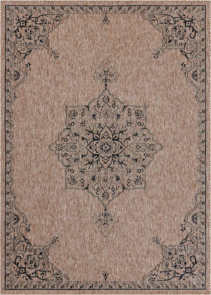 9' x 12' Easy-Clean Traditional Indoor / Outdoor Rug