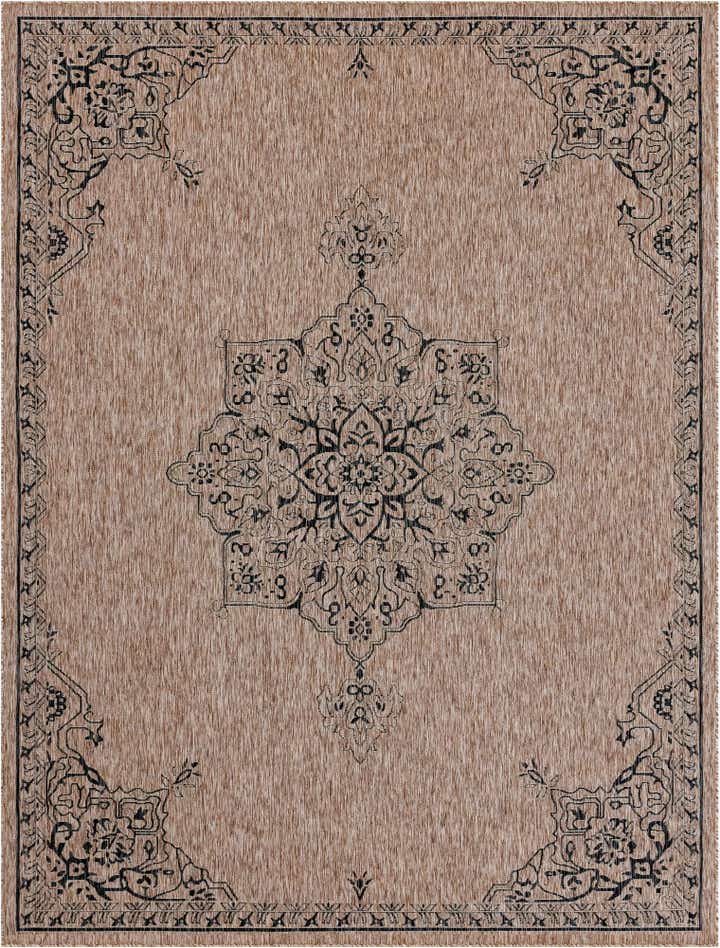 9' x 12' Easy-Clean Traditional Indoor / Outdoor Rug