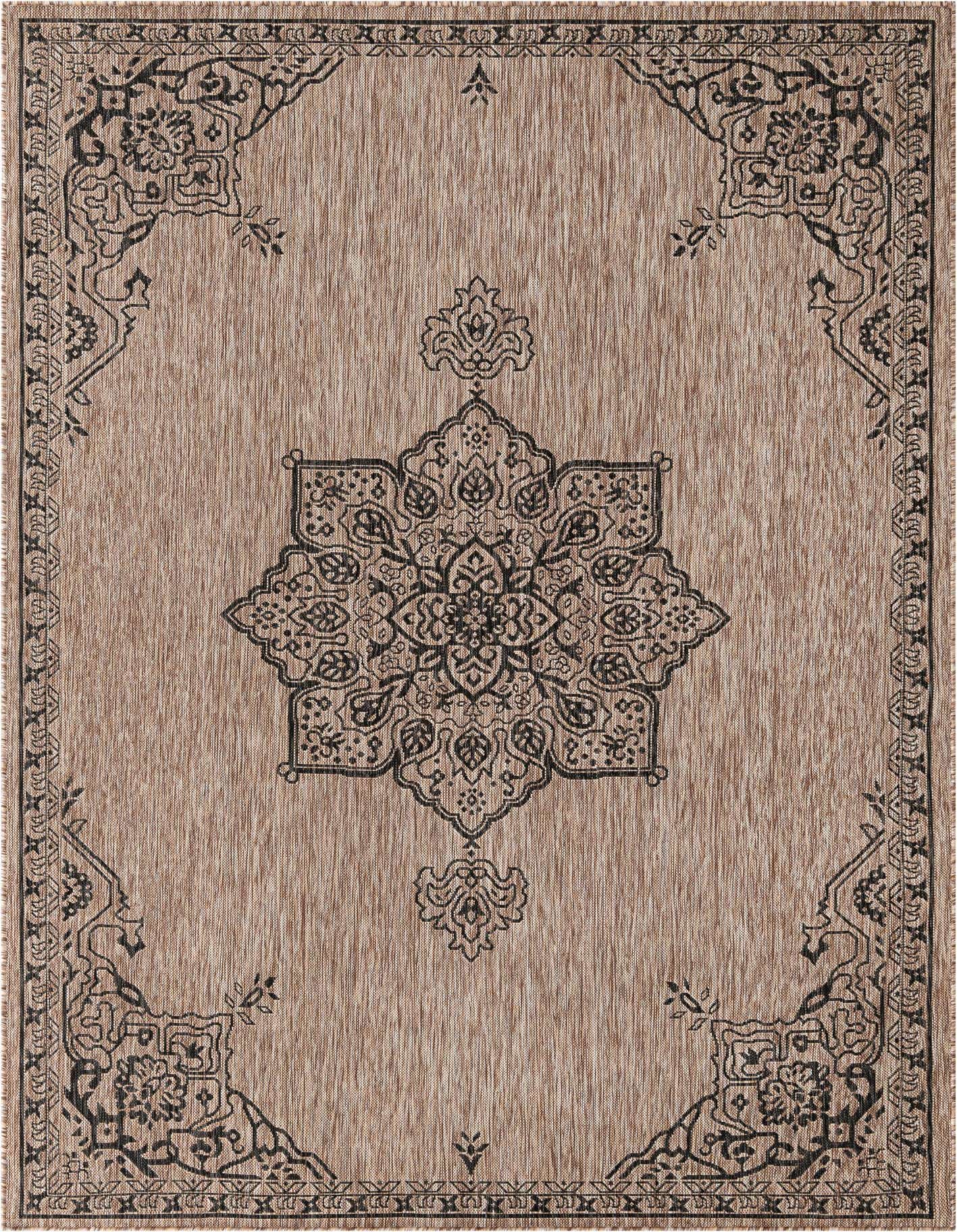 7' x 10' Easy-Clean Traditional Indoor / Outdoor Rug