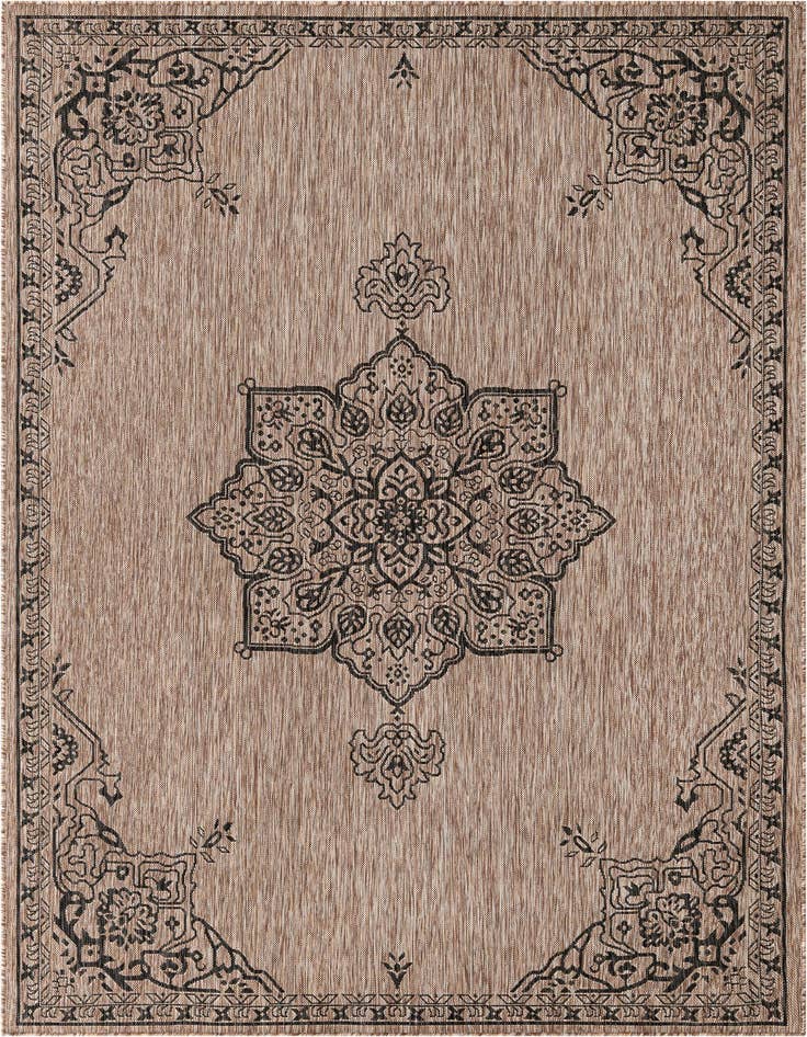 Detail image of 7' x 10' Easy-Clean Traditional Indoor / Outdoor Rug