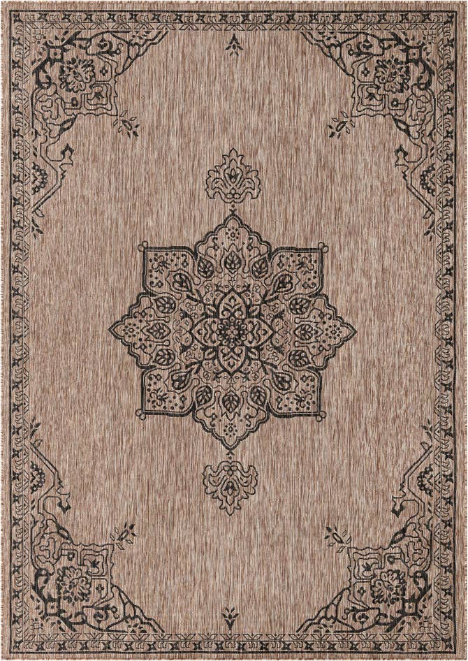 Detail image of 7' x 10' Easy-Clean Traditional Indoor / Outdoor Rug