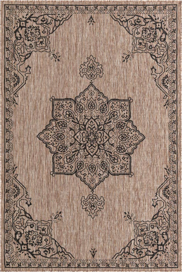 Detail image of 6' x 9' Easy-Clean Traditional Indoor / Outdoor Rug