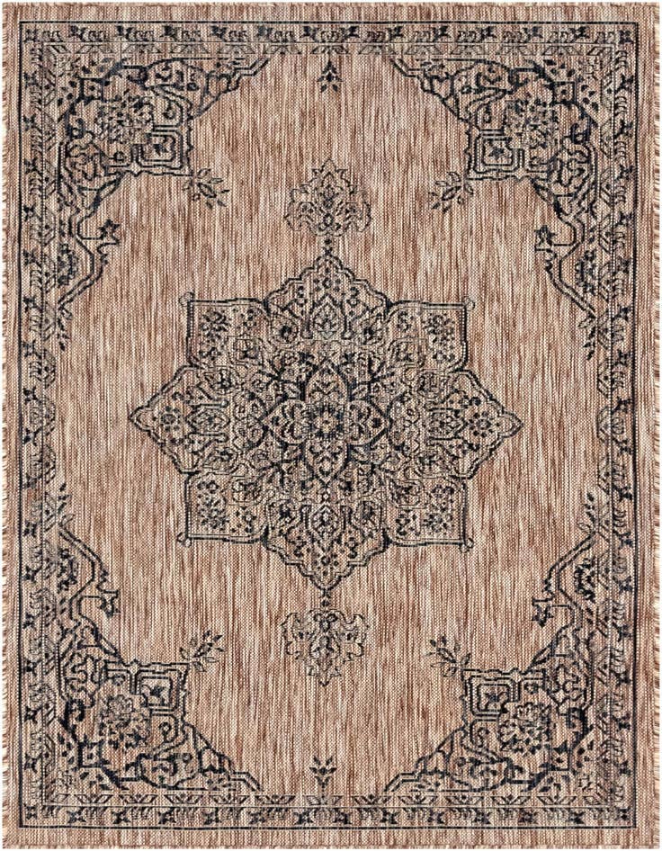 Detail image of 4' x 6' Easy-Clean Traditional Indoor / Outdoor Rug