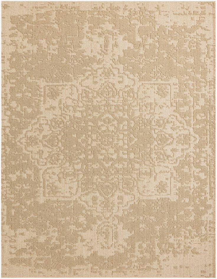 Detail image of 10' x 14' 1 Easy-Clean Traditional Indoor / Outdoor Rug