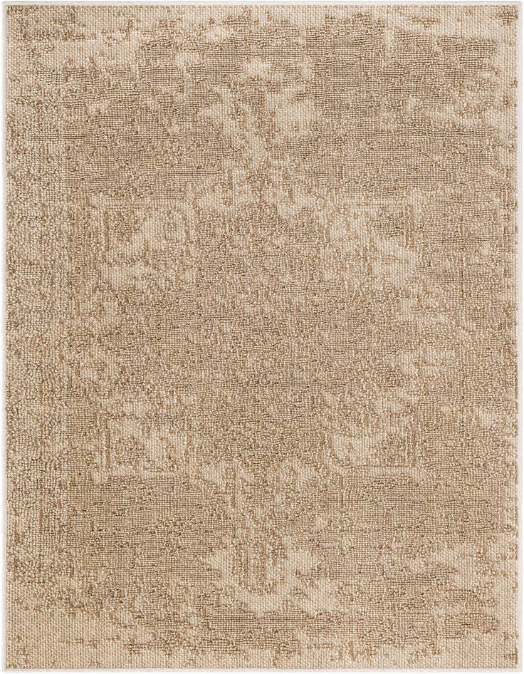 Detail image of 4' 1 x 6' 1 Easy-Clean Traditional Indoor / Outdoor Rug