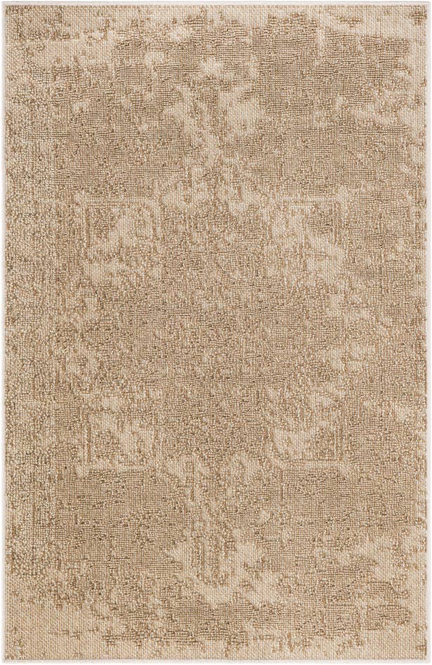 Detail image of 4' 1 x 6' 1 Easy-Clean Traditional Indoor / Outdoor Rug