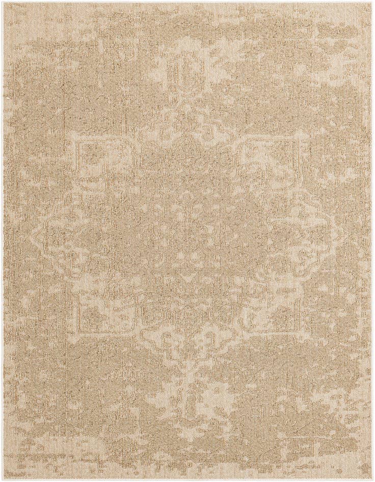 Detail image of 6' 1 x 9' Easy-Clean Traditional Indoor / Outdoor Rug