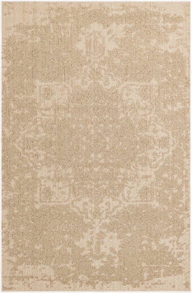 Detail image of 6' 1 x 9' Easy-Clean Traditional Indoor / Outdoor Rug