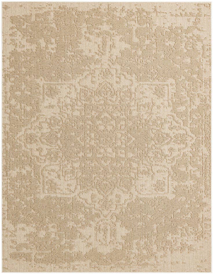 Detail image of 7' 10 x 10' Easy-Clean Traditional Indoor / Outdoor Rug