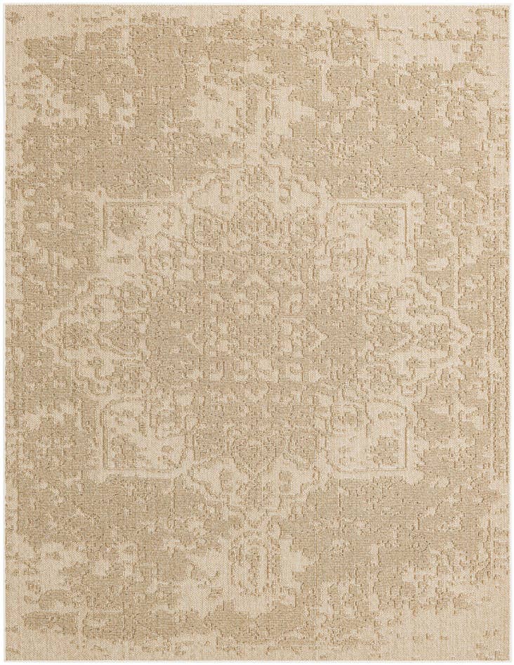 Detail image of 7' 10 x 10' Easy-Clean Traditional Indoor / Outdoor Rug