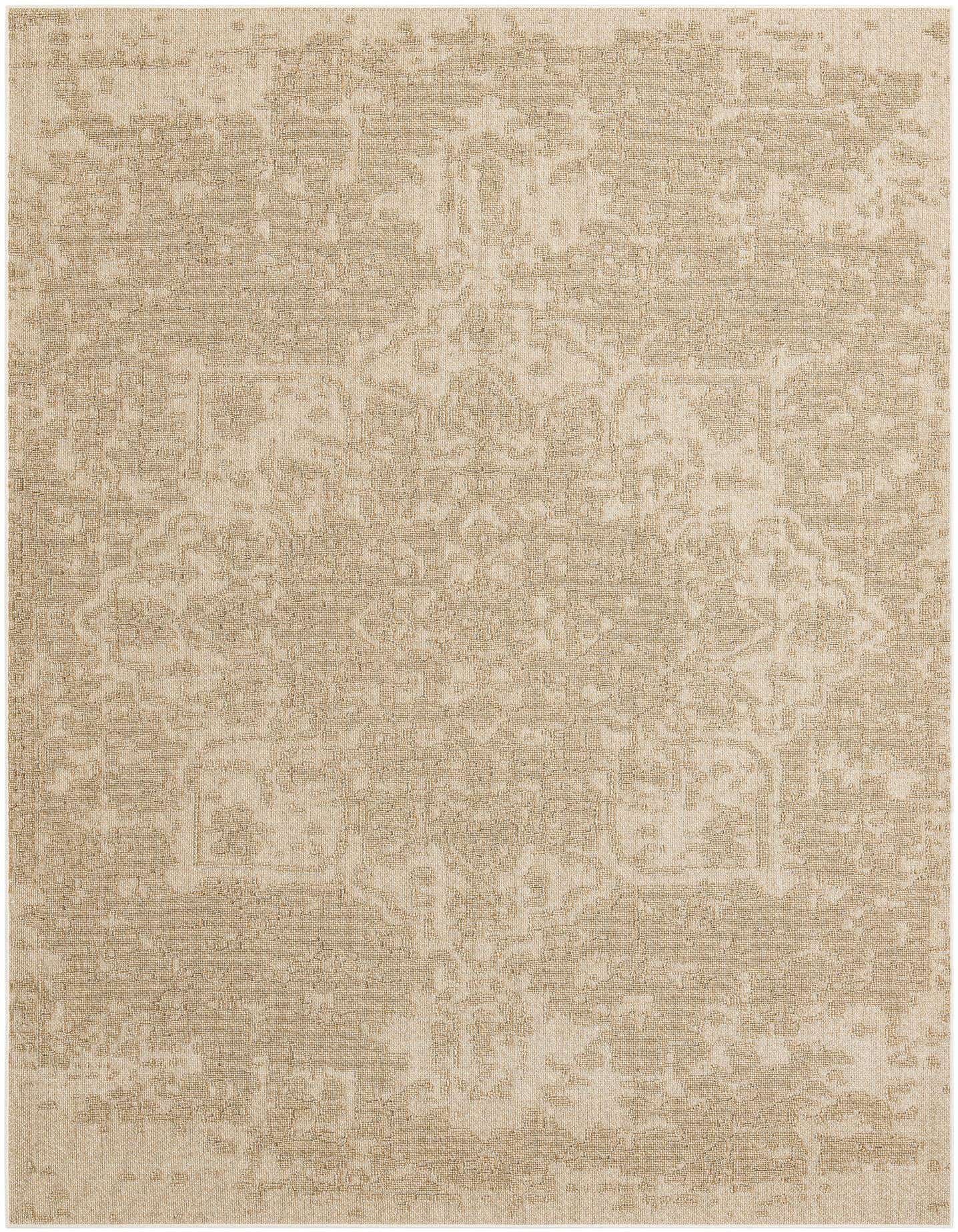 9' x 12' Easy-Clean Traditional Indoor / Outdoor Rug