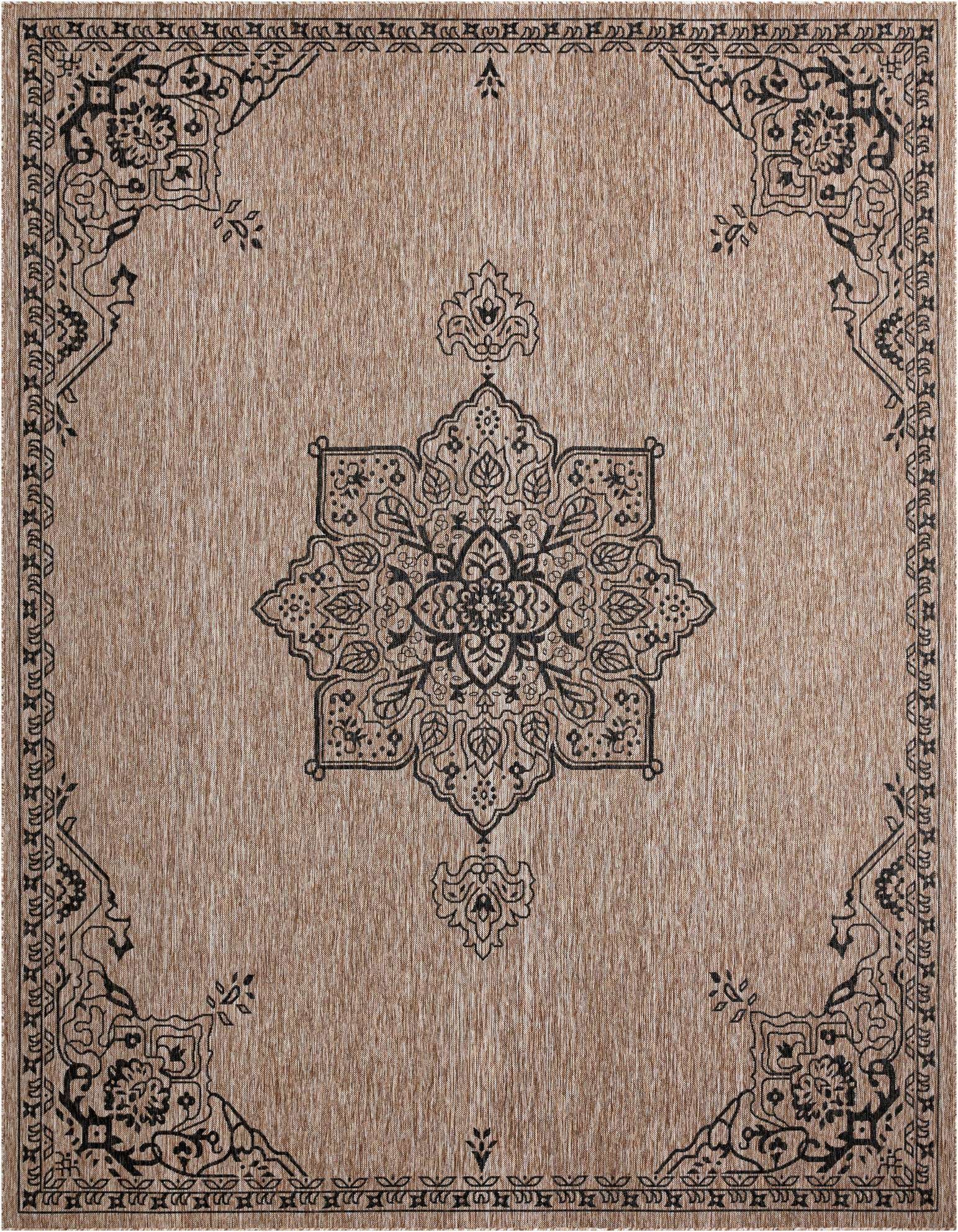 10' x 13' Easy-Clean Traditional Indoor / Outdoor Rug