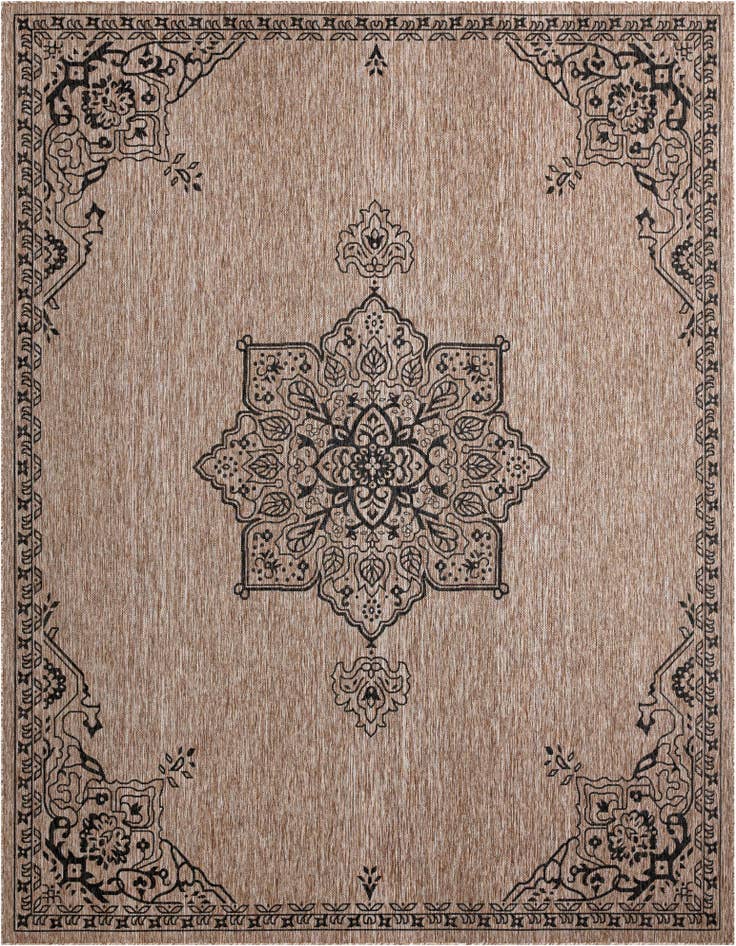Detail image of 10' x 13' Easy-Clean Traditional Indoor / Outdoor Rug