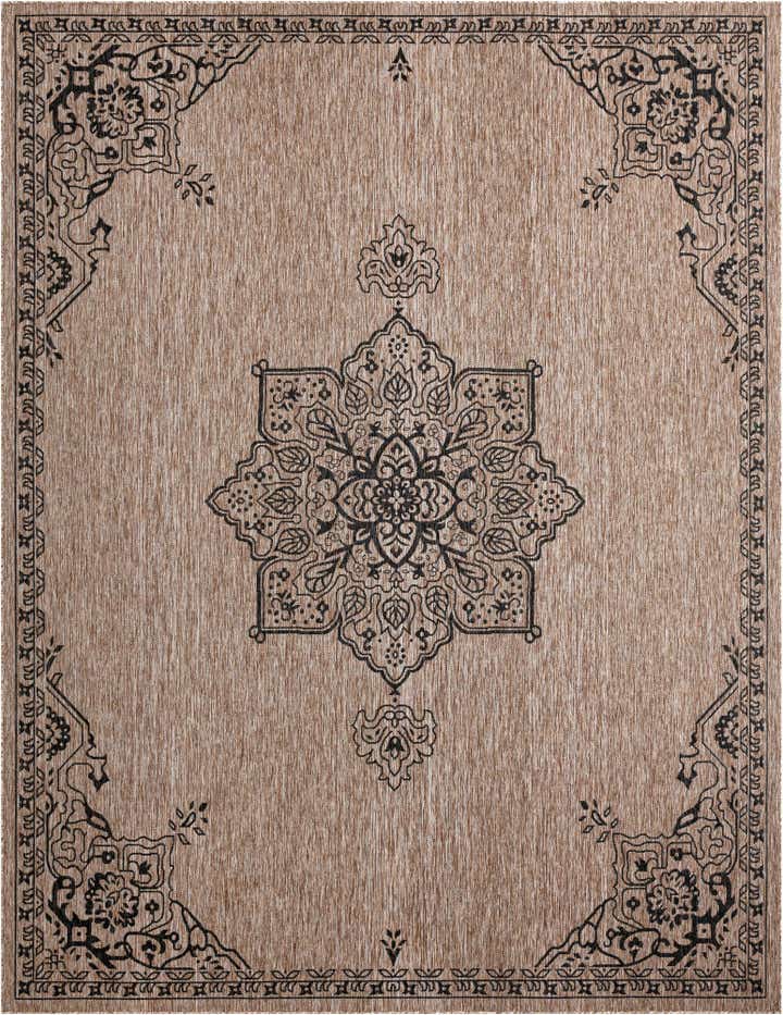 10' x 13' Easy-Clean Traditional Indoor / Outdoor Rug