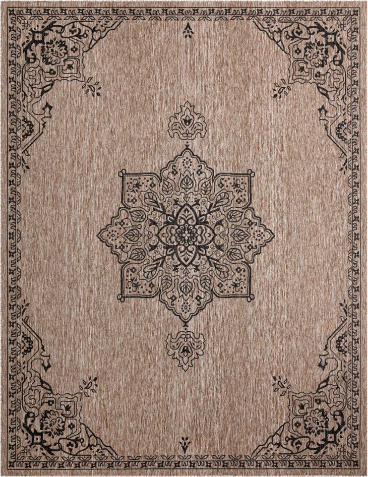 Detail image of 10' x 13' Easy-Clean Traditional Indoor / Outdoor Rug