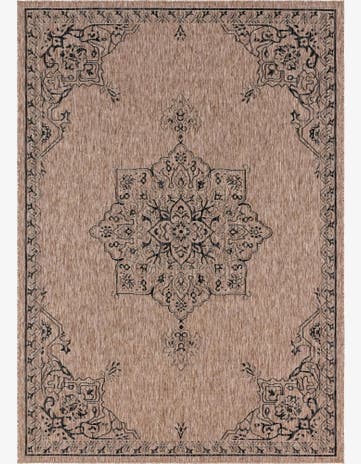 7' 10 x 11' Easy-Clean Traditional Indoor / Outdoor Rug