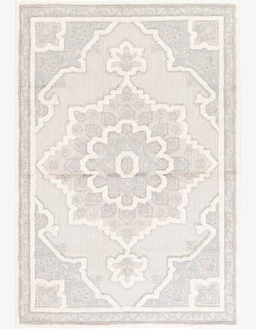 5' 2 x 7' 5 Easy-Clean Traditional Indoor / Outdoor Rug