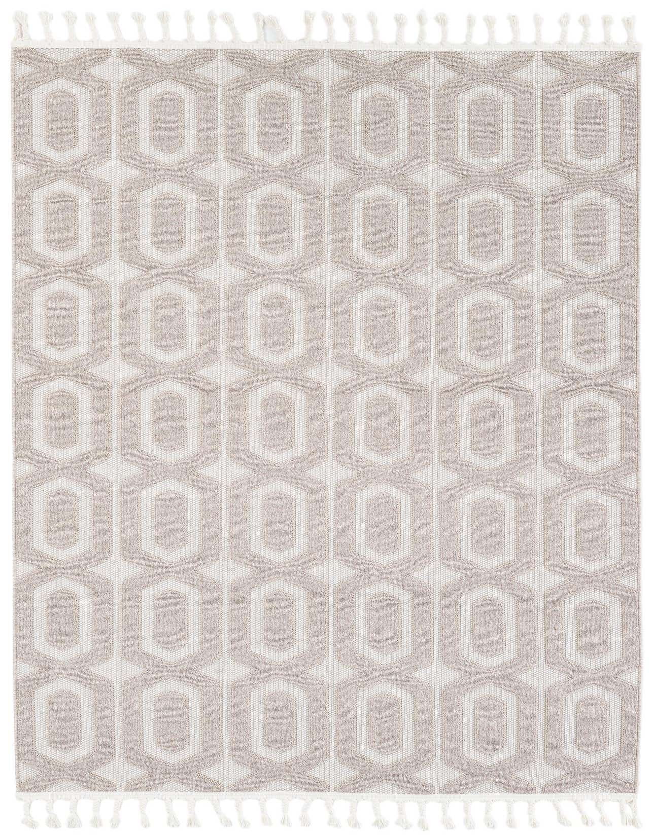 5' 3 x 7' 8 Easy-Clean Trellis Indoor / Outdoor Rug