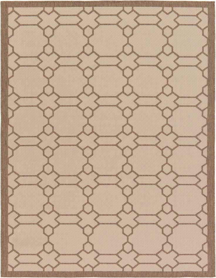Detail image of 7' x 10' Easy-Clean Trellis Indoor / Outdoor Rug