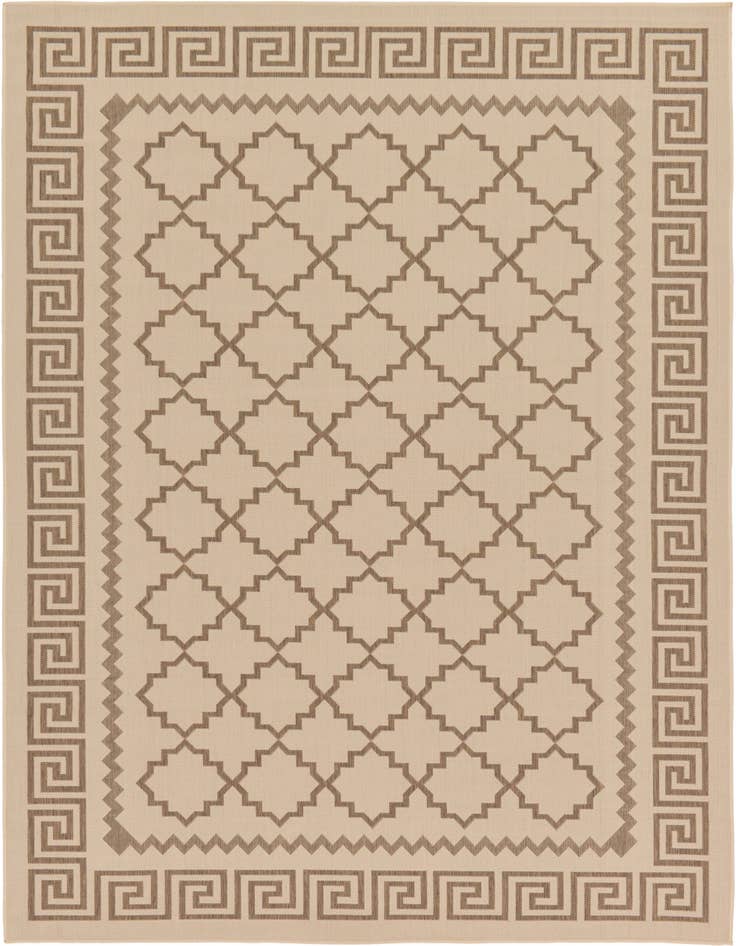 Detail image of 7' x 10' Easy-Clean Trellis Indoor / Outdoor Rug