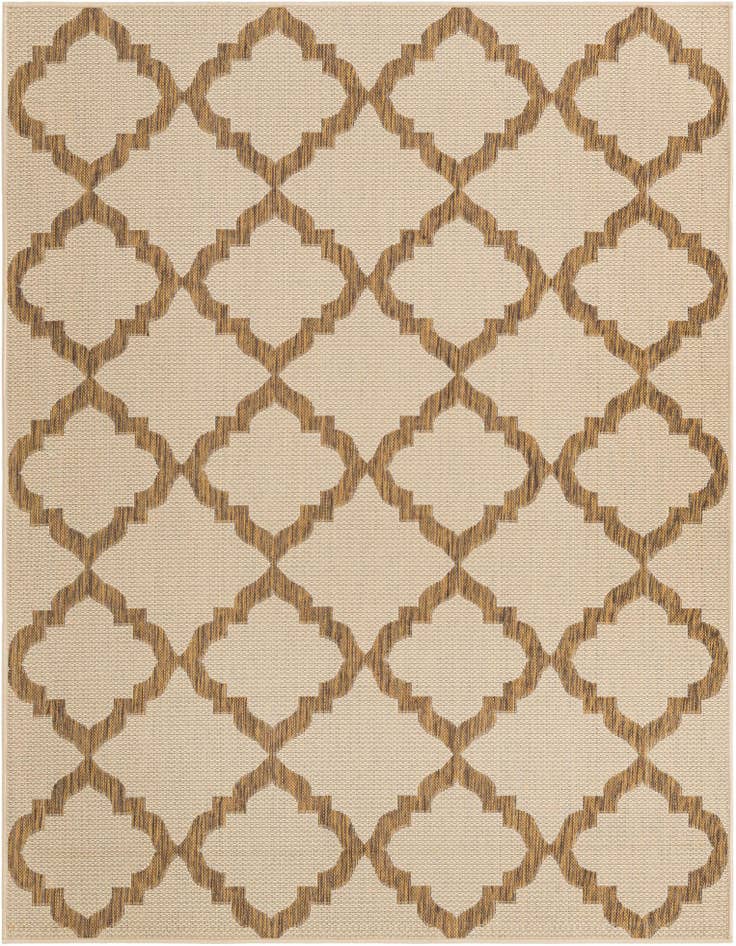 Detail image of 5' 3 x 8' Easy-Clean Trellis Indoor / Outdoor Rug