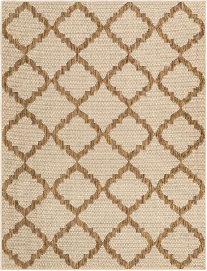 5' 3 x 8' Easy-Clean Trellis Indoor / Outdoor Rug