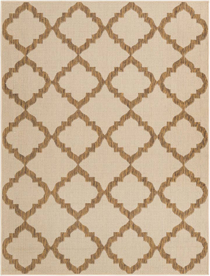 Detail image of 5' 3 x 8' Easy-Clean Trellis Indoor / Outdoor Rug