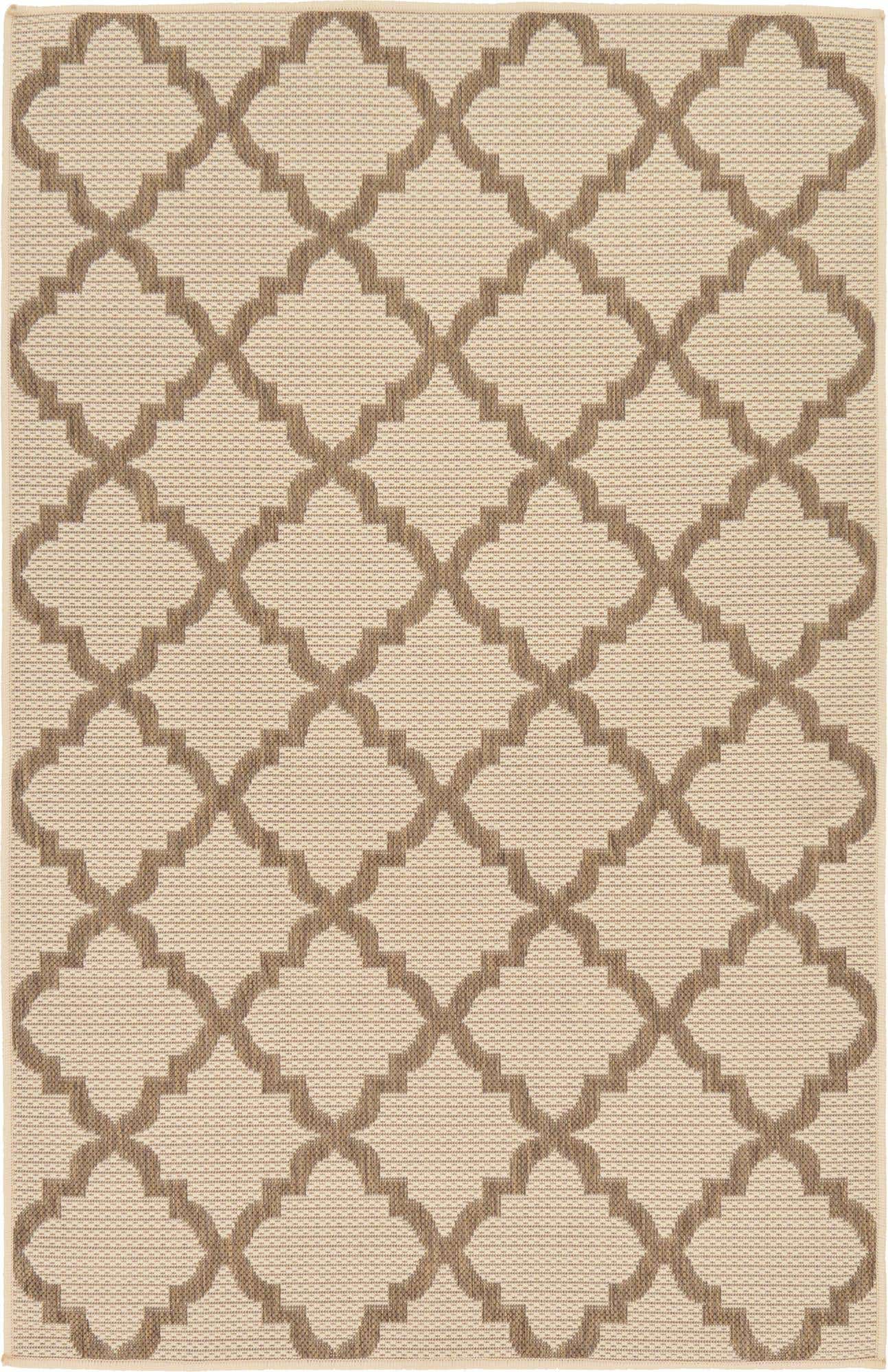 3' 3 x 5' Easy-Clean Trellis Indoor / Outdoor Rug