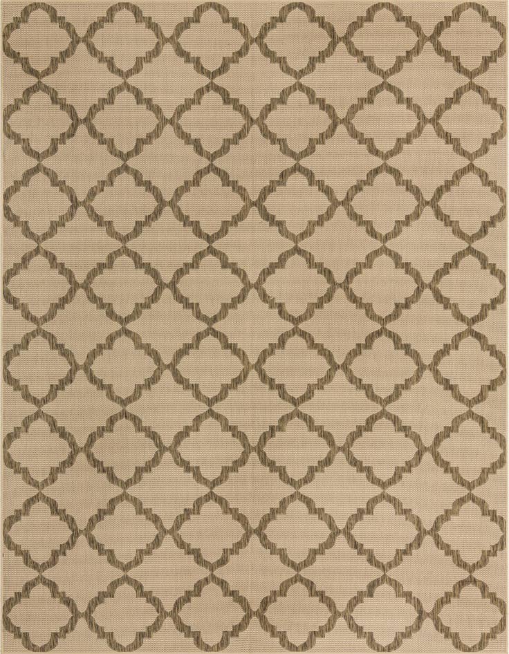 Detail image of 8' x 11' 4 Easy-Clean Trellis Indoor / Outdoor Rug