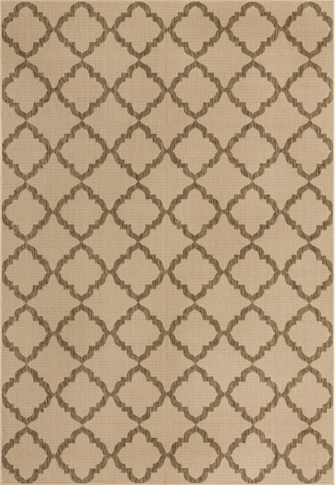 Detail image of 8' x 11' 4 Easy-Clean Trellis Indoor / Outdoor Rug