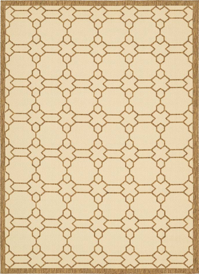 Detail image of 8' x 11' 4 Easy-Clean Trellis Indoor / Outdoor Rug