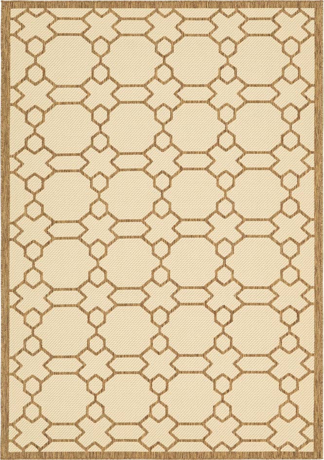 Detail image of 6' x 9' Easy-Clean Trellis Indoor / Outdoor Rug
