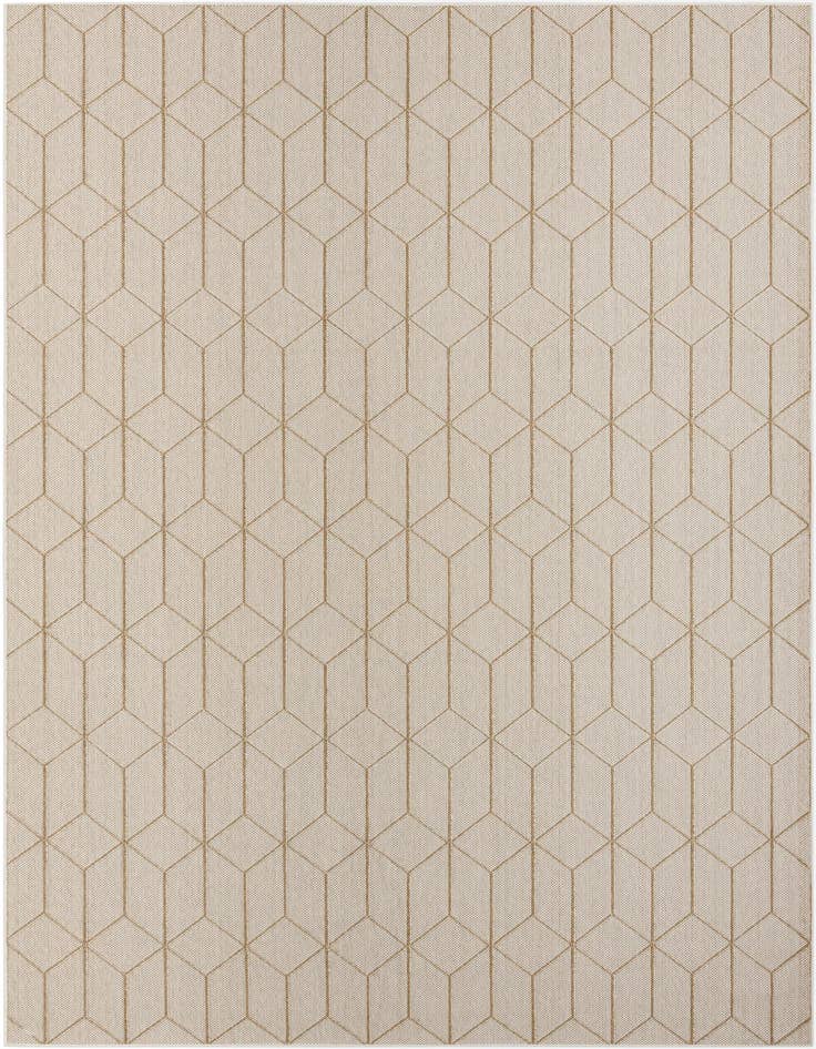 Detail image of 10' x 14' 1 Easy-Clean Trellis Indoor / Outdoor Rug