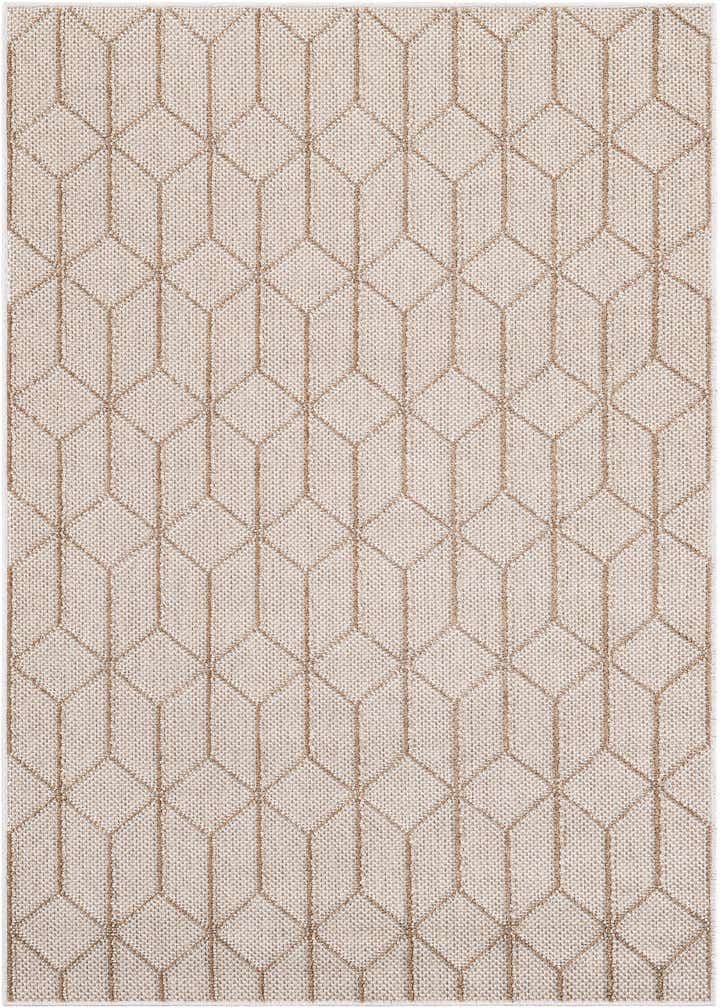 4' 1 x 6' 1 Easy-Clean Trellis Indoor / Outdoor Rug