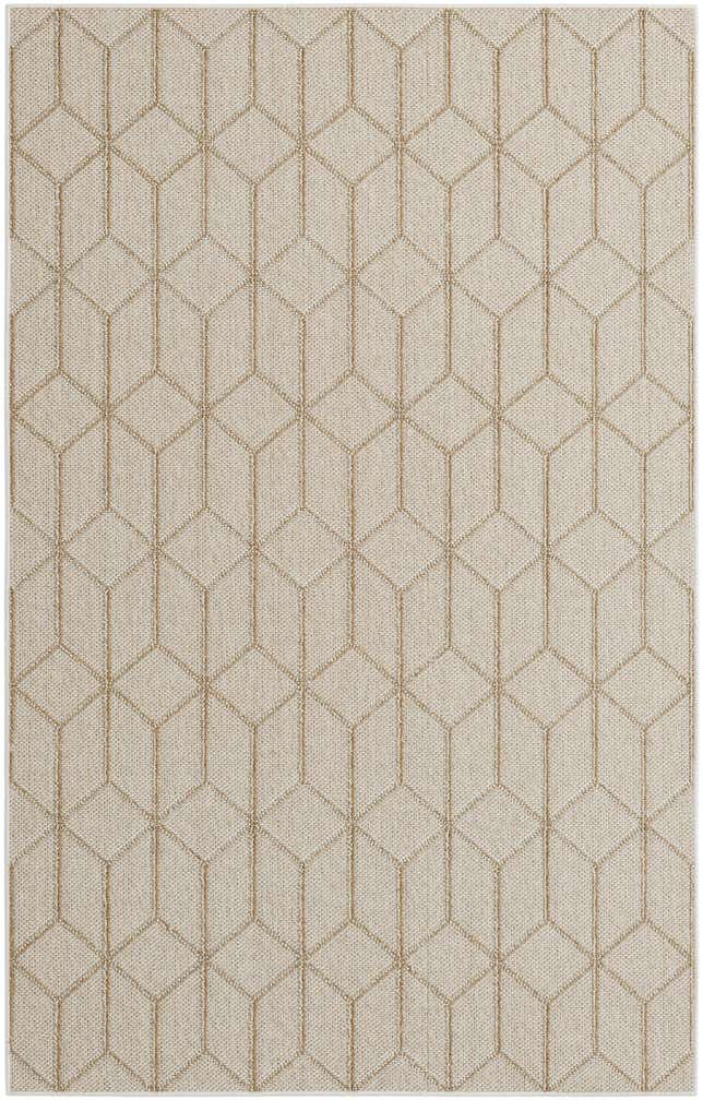 5' 3 x 8' Easy-Clean Trellis Indoor / Outdoor Rug