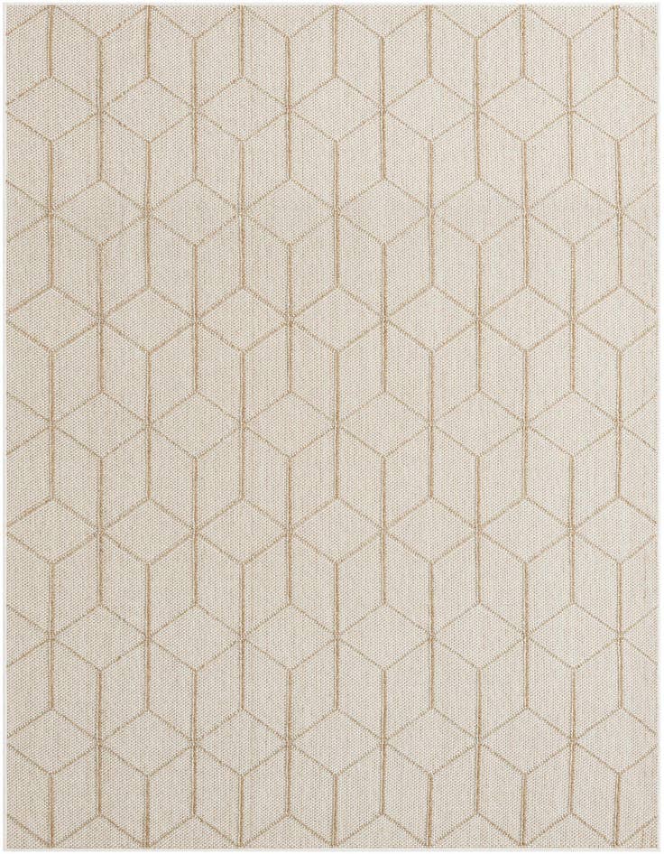 Detail image of 6' 1 x 9' Easy-Clean Trellis Indoor / Outdoor Rug