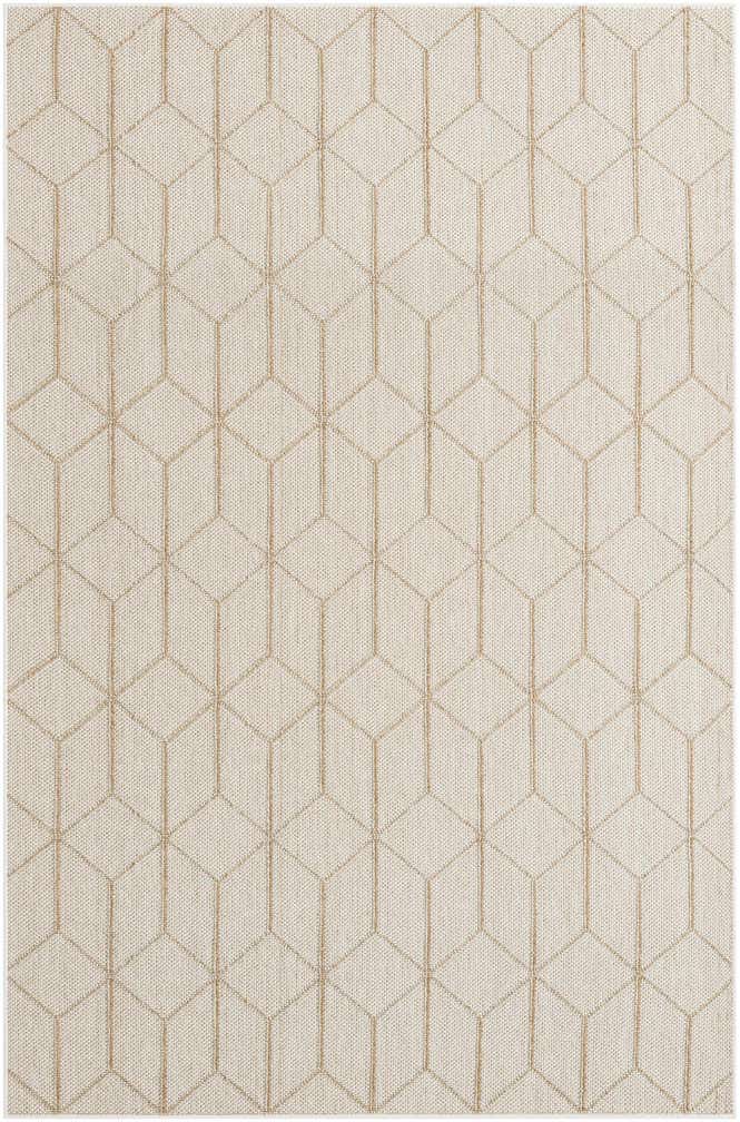 6' 1 x 9' Easy-Clean Trellis Indoor / Outdoor Rug