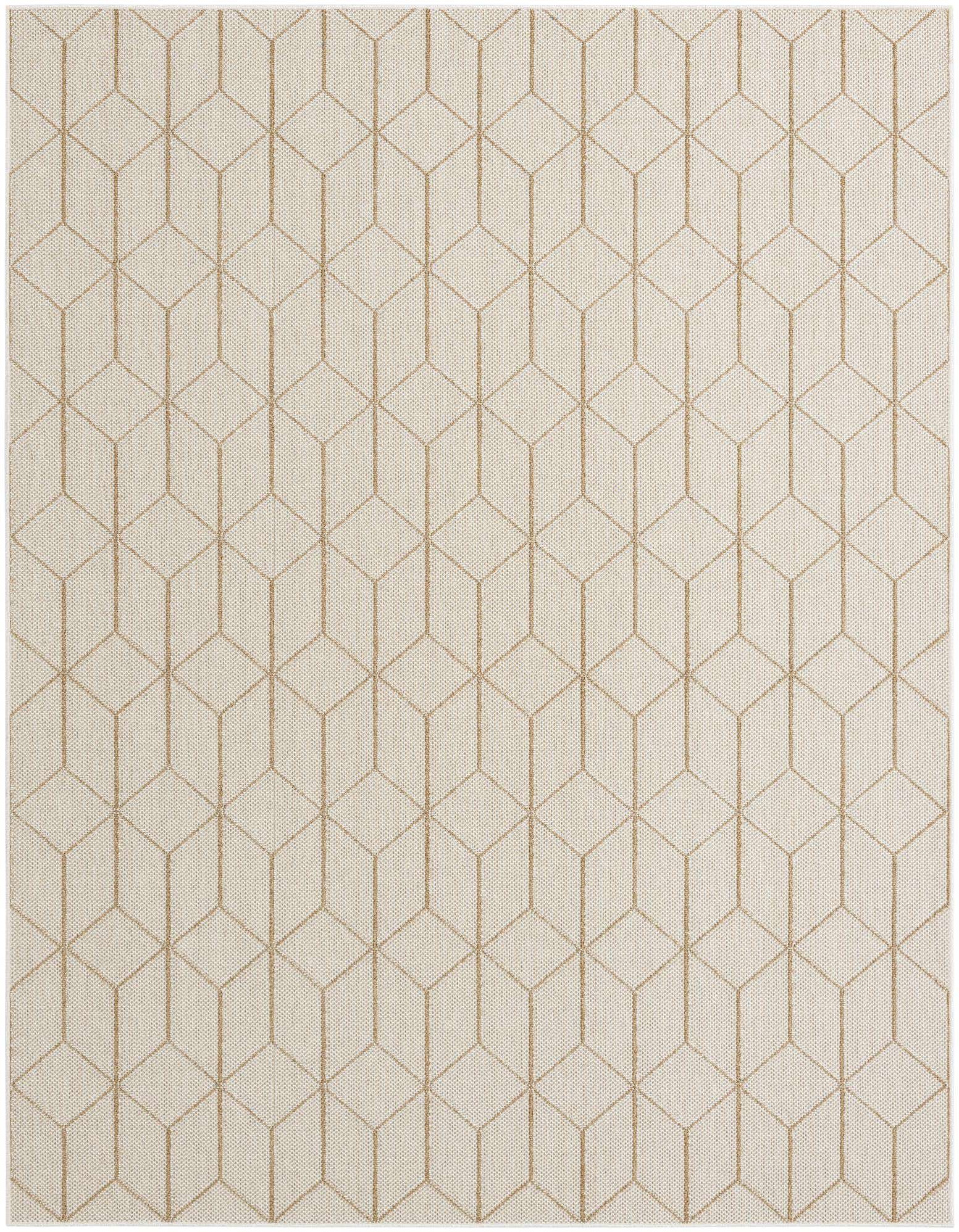 7' 10 x 10' Easy-Clean Trellis Indoor / Outdoor Rug