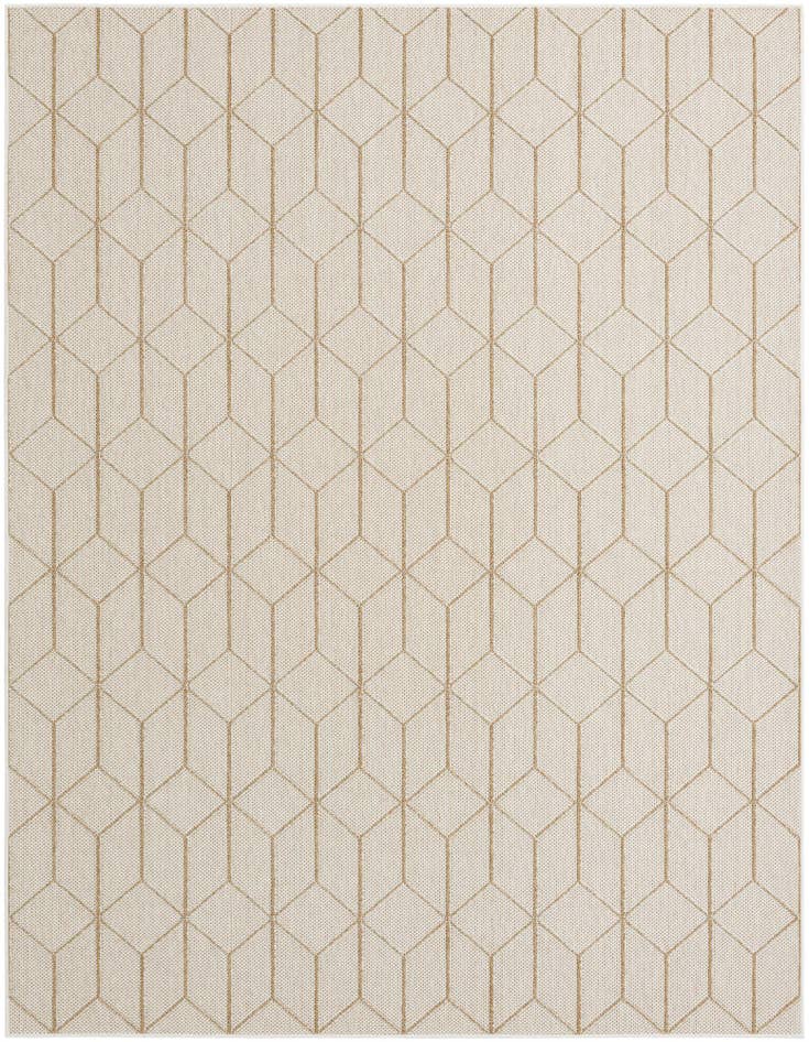 Detail image of 7' 10 x 10' Easy-Clean Trellis Indoor / Outdoor Rug