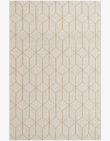 6' 1 x 9' Easy-Clean Trellis Indoor / Outdoor Rug