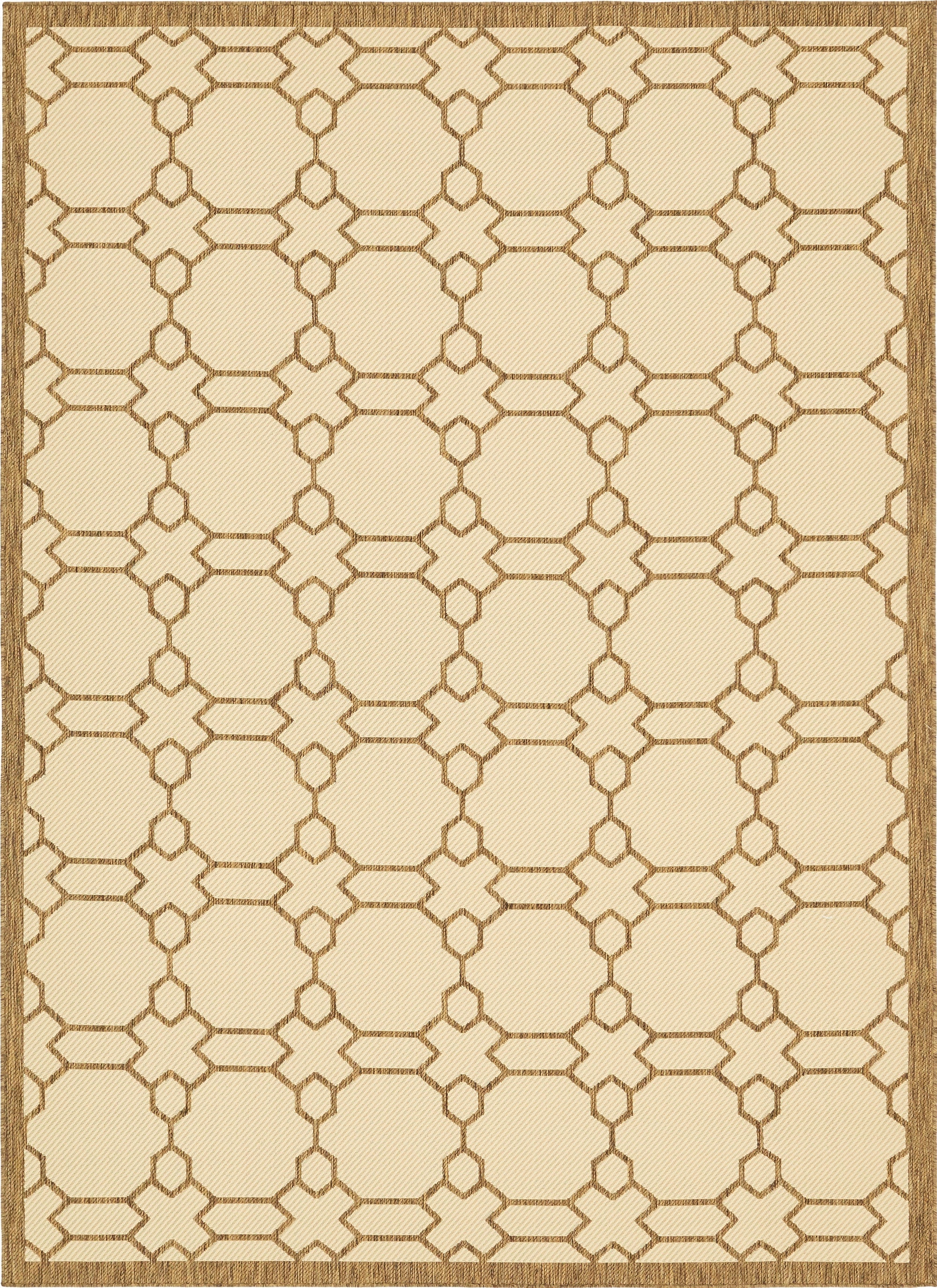 8' x 11' 4  Washable Trellis Indoor / Outdoor Rug