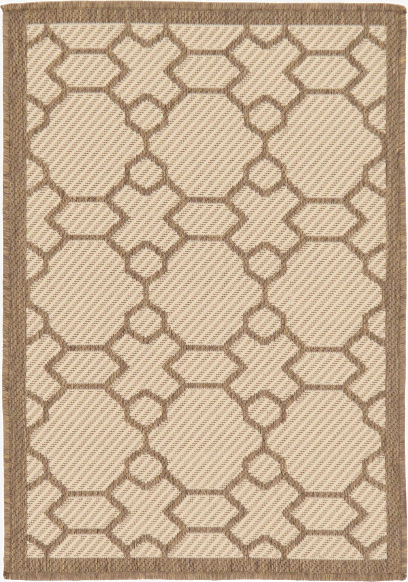 2' 2 x 3' Easy-Clean Trellis Indoor / Outdoor Rug