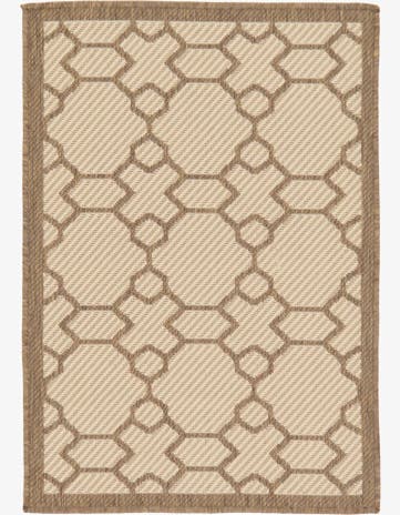 2' 2 x 3' Easy-Clean Trellis Indoor / Outdoor Rug