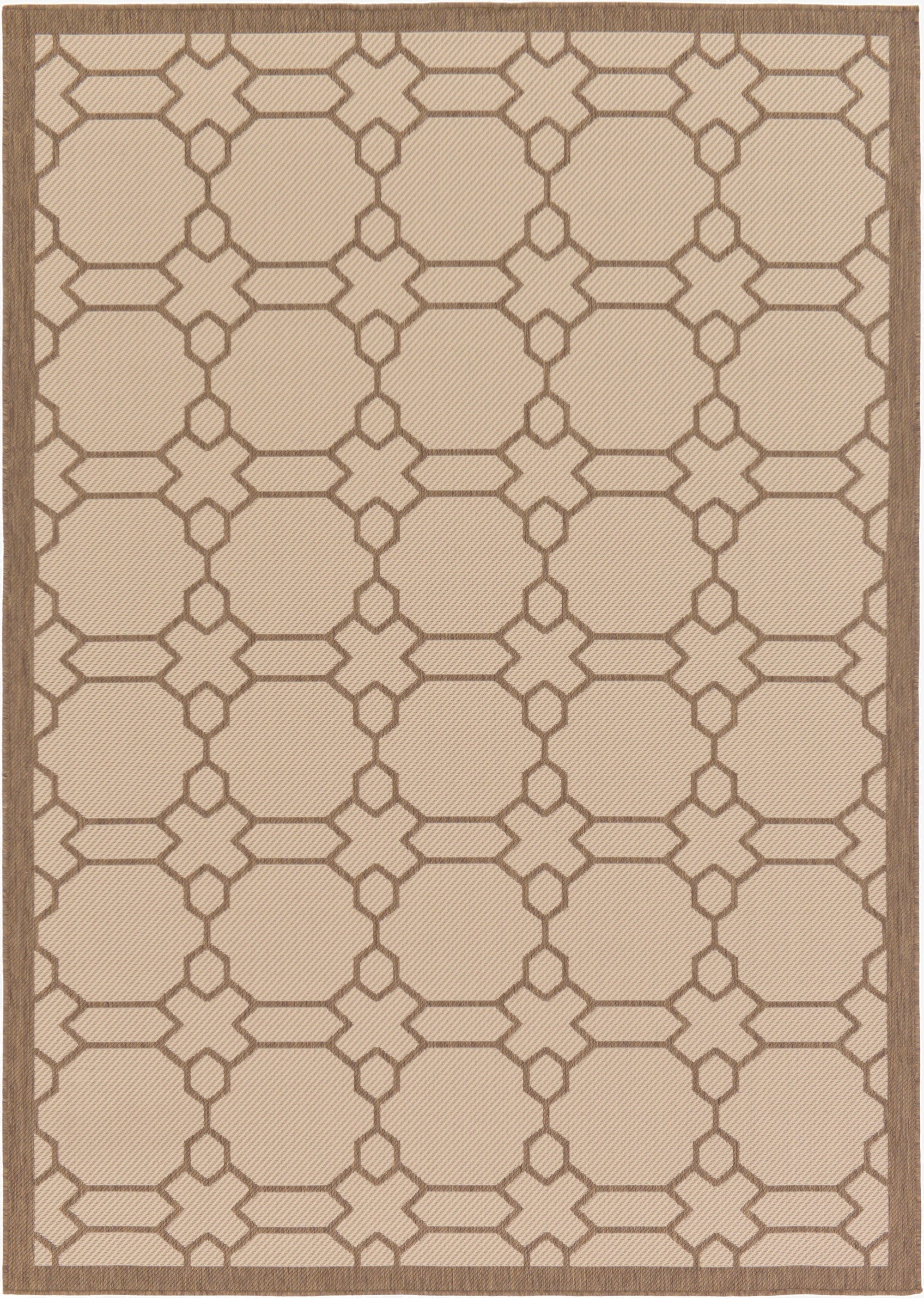 Primary image 7' x 10'  Washable Trellis Indoor / Outdoor Rug