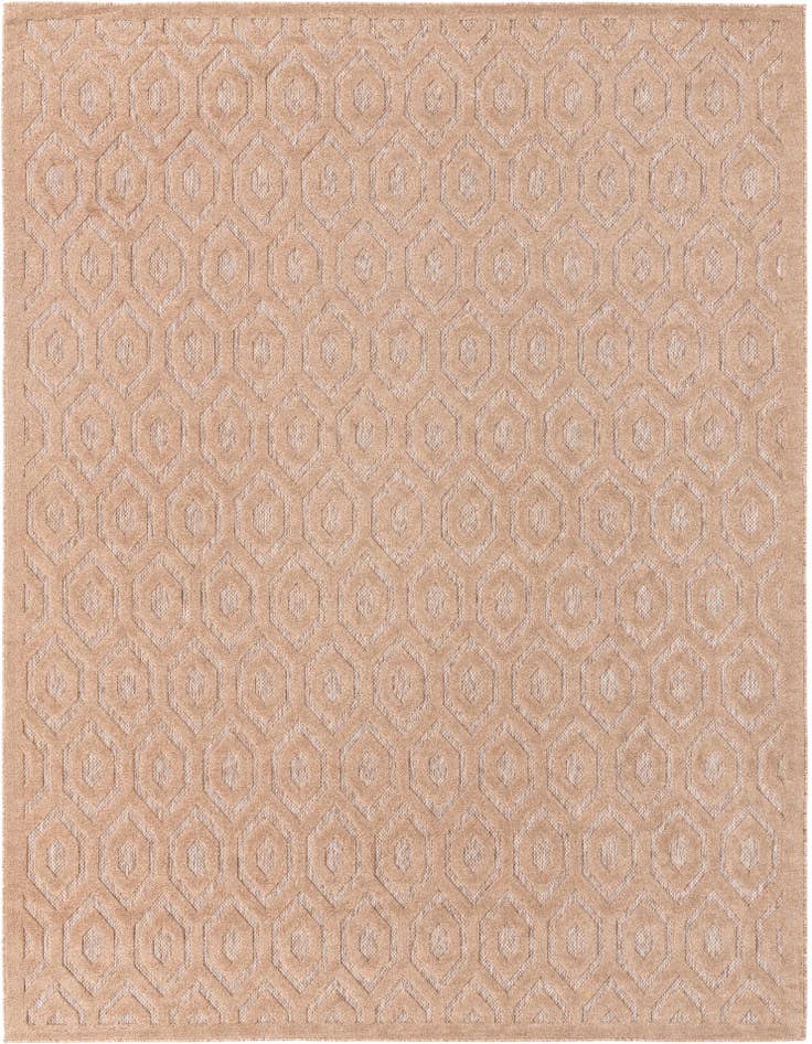 Detail image of 9' x 12' Easy-Clean Trellis Textured Indoor / Outdoor Rug