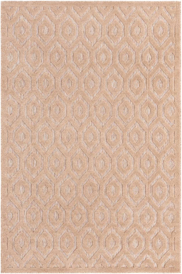 Detail image of 6' x 9' Easy-Clean Trellis Textured Indoor / Outdoor Rug