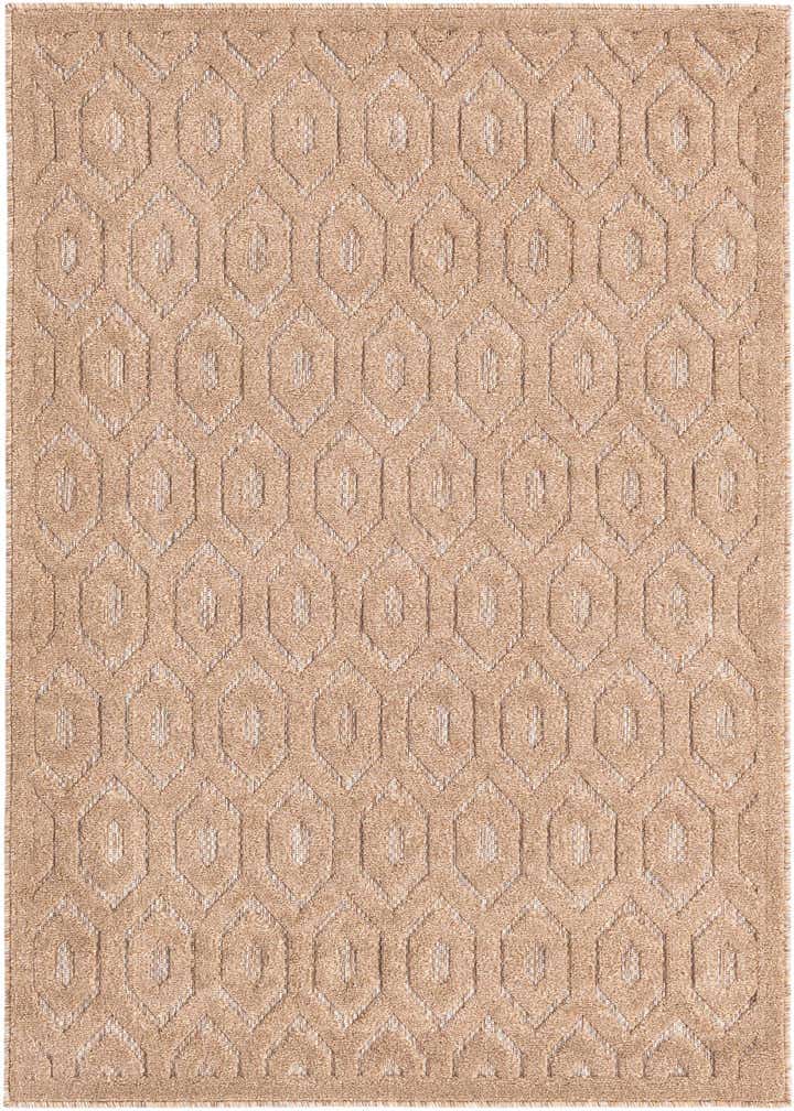 4' x 6' Easy-Clean Trellis Textured Indoor / Outdoor Rug