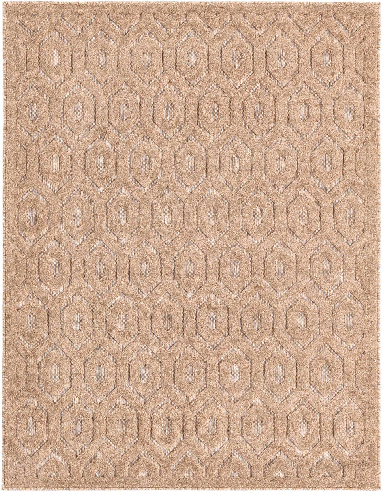 4' x 6' Easy-Clean Trellis Textured Indoor / Outdoor Rug